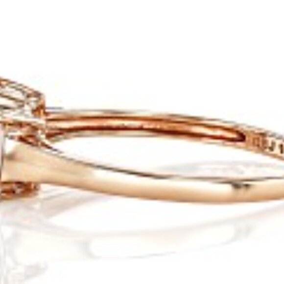 MOrganite 10k Solid Gold Ring size 7 Pre Owned 2mm 10k rose gold - Picture 4 of 4